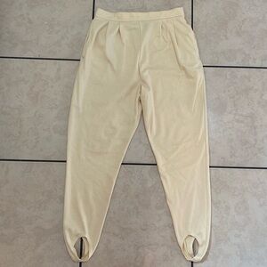 Vintage 80’s granny Stirrup Pants Leggings 
Women's Size XL